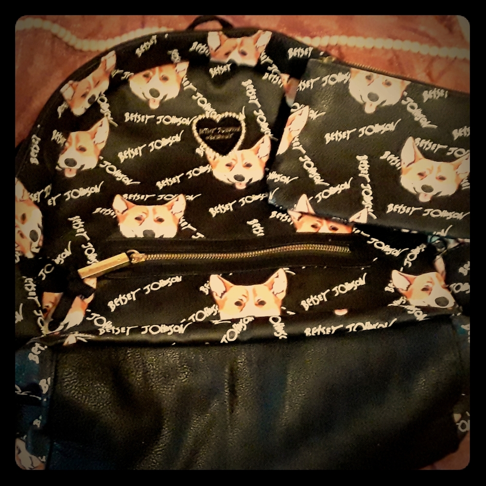 Betsey Johnson Backpack with small wallet